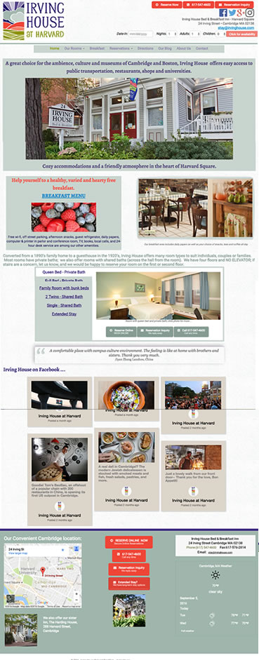 Irving House Bed and Breakfast, Cambridge, MA